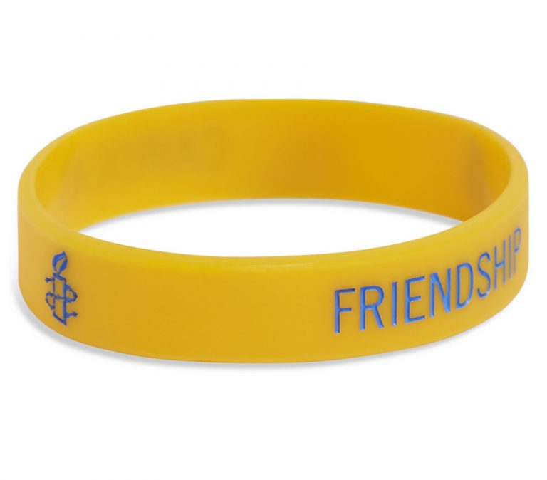 Charity event Yellow Silicon Wristbands