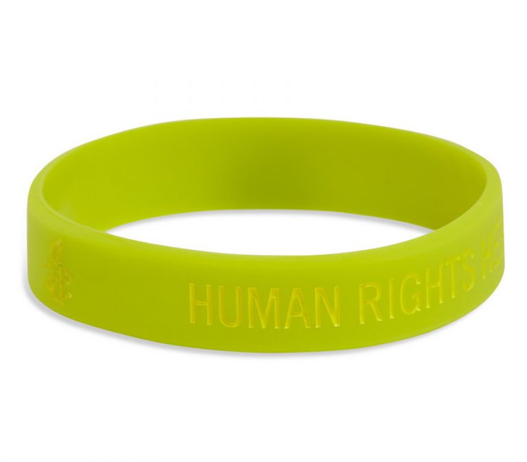 Charity event Green Silicon Wristbands