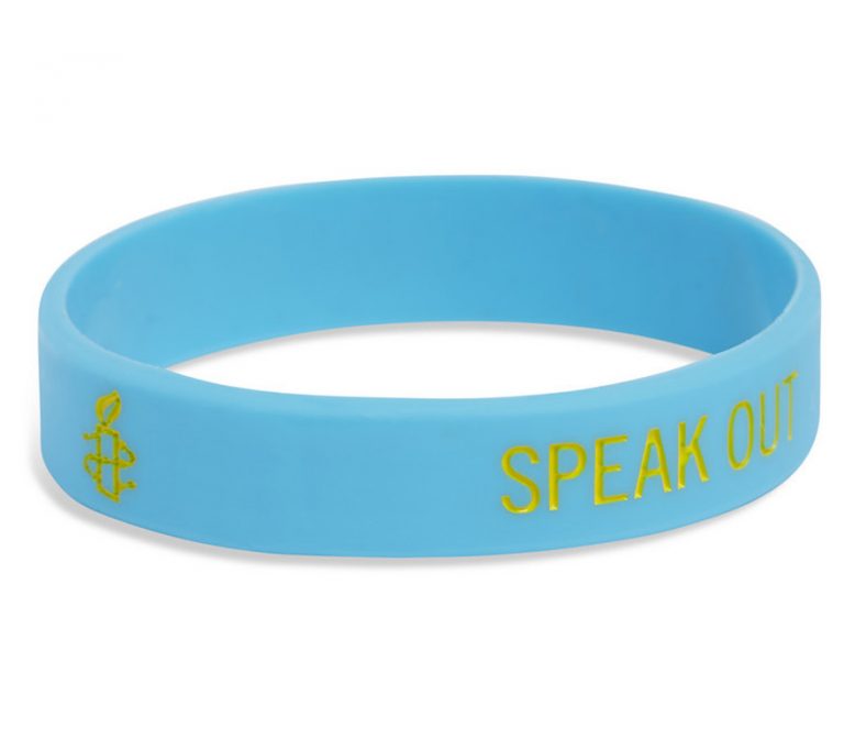 Charity event Blue Silicon Wristbands